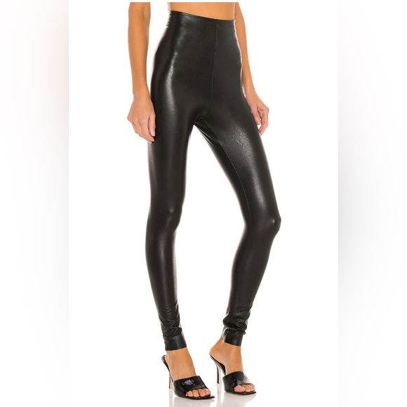 COMMANDO Control Top Faux Leather Leggings black Size M - Picture 5 of 12